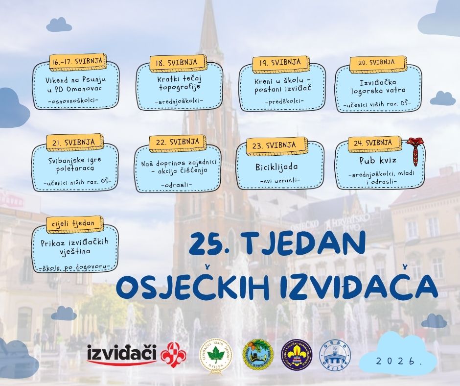 plakat za tjedan osječkih izviđača